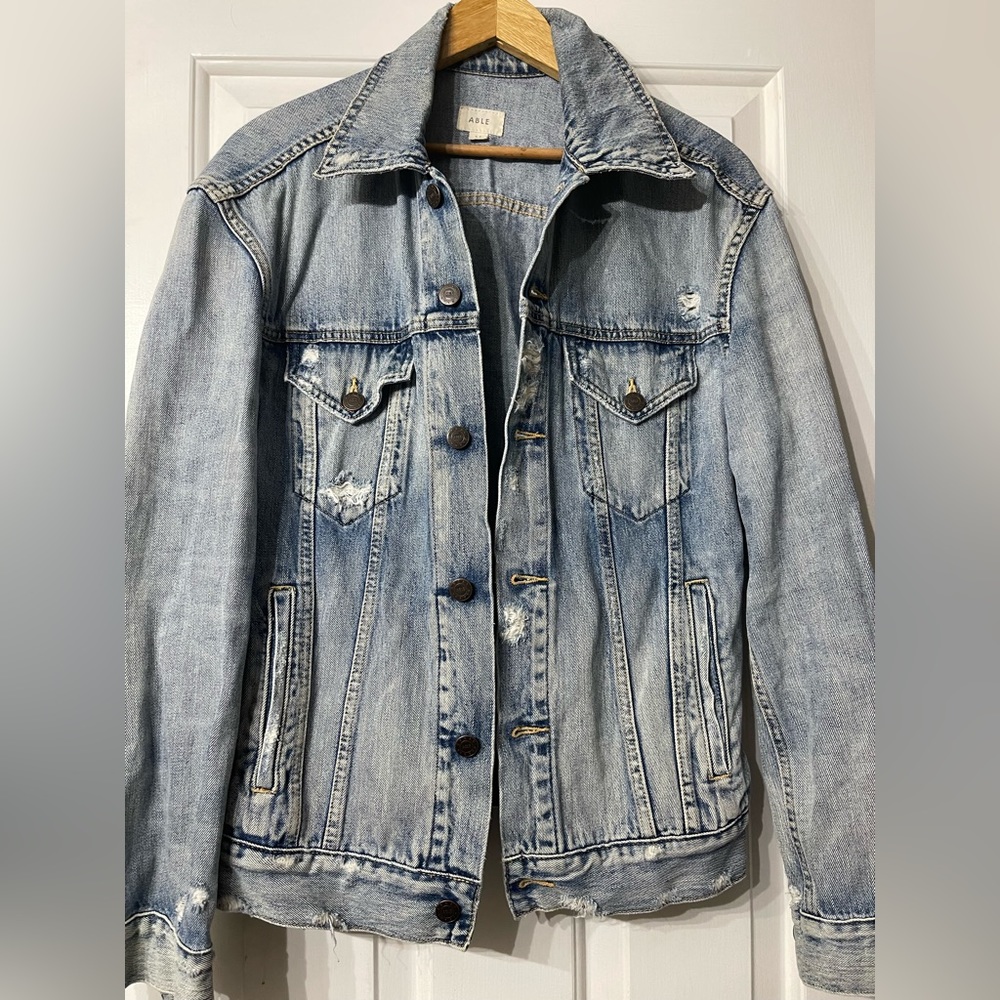 Able | Distressed Jean jacket